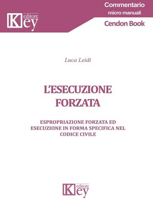 cover image of L'esecuzione forzata